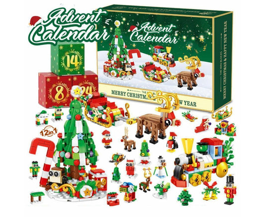 2024 Advent Calendar Christmas Building Block 24 Days Countdown Surprise Box V1263-JX-1323