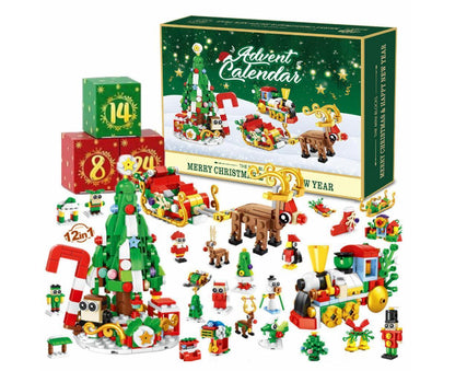 2024 Advent Calendar Christmas Building Block 24 Days Countdown Surprise Box V1263-JX-1323