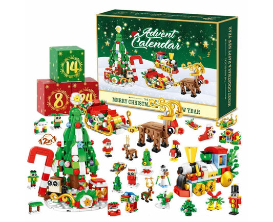 2024 Advent Calendar Christmas Building Block 24 Days Countdown Surprise Box V1263-JX-1323