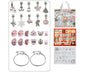 24 DAYS Christmas Advent Countdown Calendar Bracelets Set DIY Charm Bracelet Making Kit for Gift V1263-JX-1326