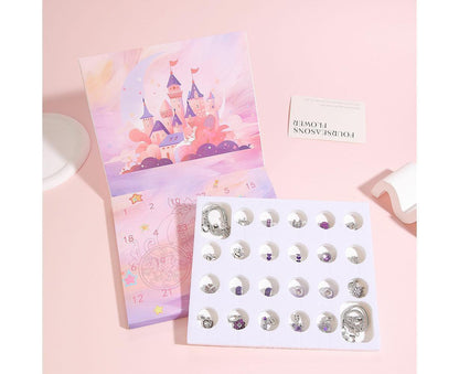 24 DAYS Christmas Advent Countdown Calendar Charm Bracelet Making Kit V1263-JX-1327