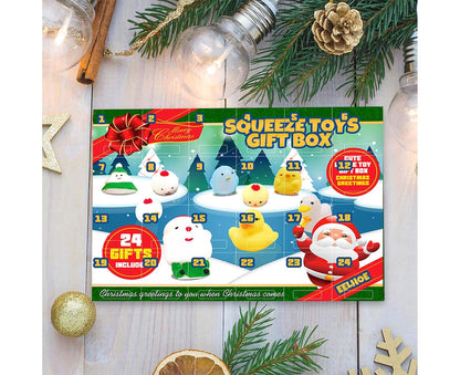 24 Days of Christmas Blind Calendar Christmas Squeeze Gift Box V1263-JX-1329