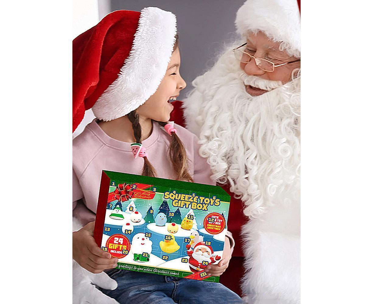 24 Days of Christmas Blind Calendar Christmas Squeeze Gift Box V1263-JX-1329