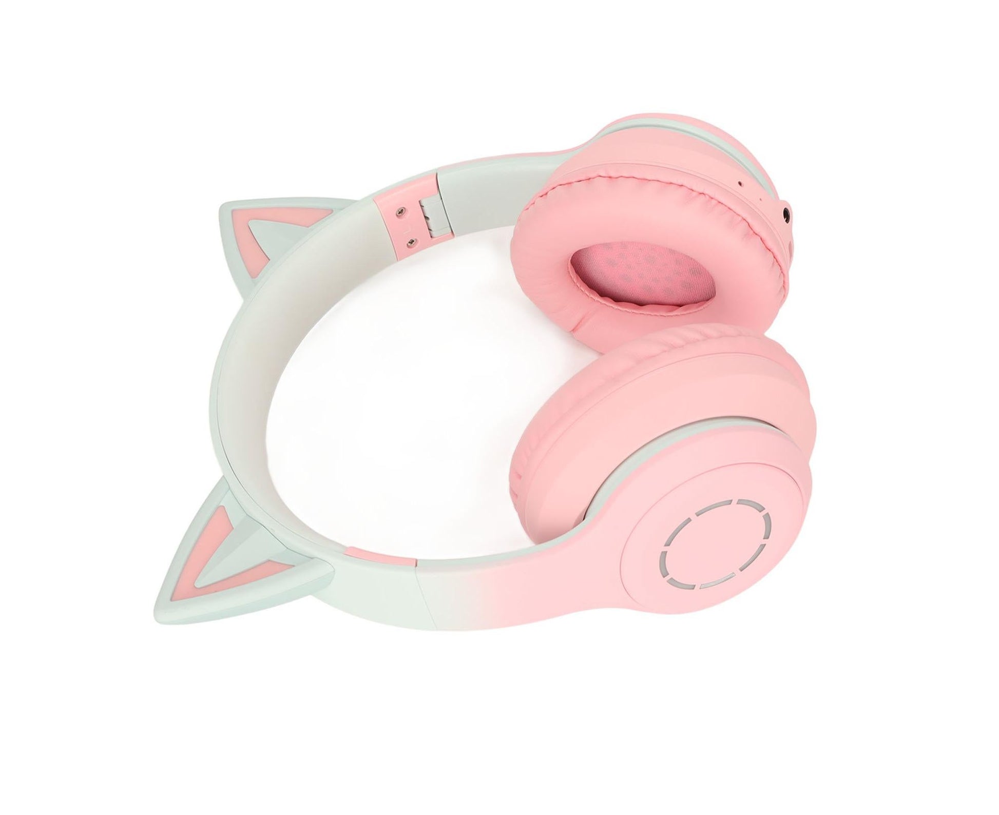 Cat Ear Bluetooth Gaming Headphones Wireless Foldable Music Headset with LED Light Detachable Microphone V1263-JX-133