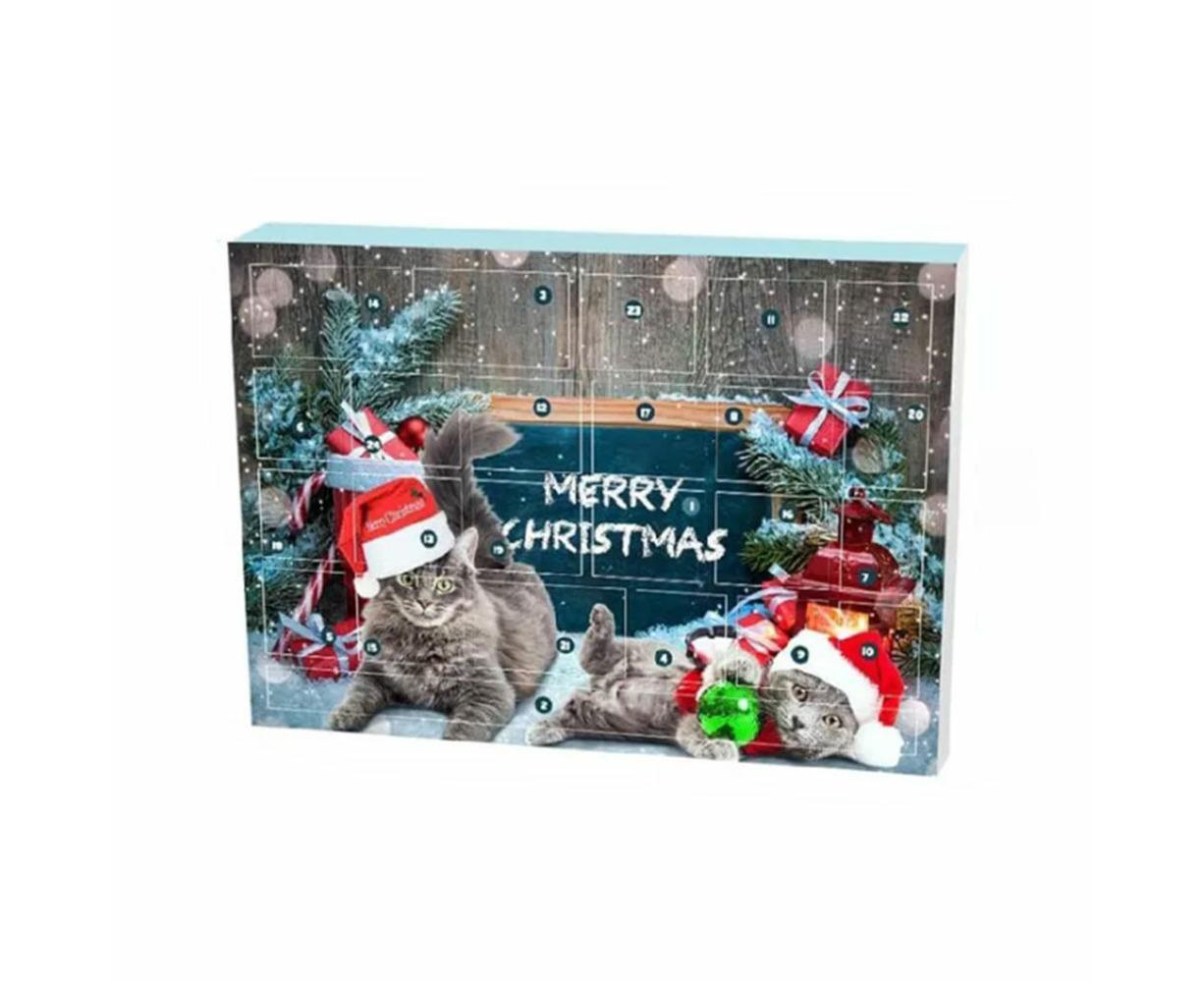 Cat Advent Calendar 2024 Christmas Countdown Calendar Xmas Gift for Kitten Toys 24Pcs V1263-JX-1332