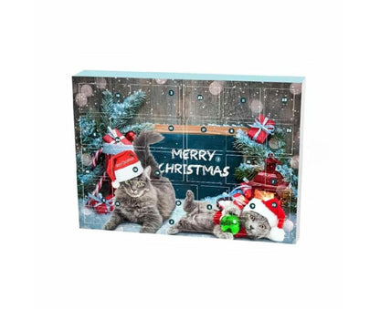 Cat Advent Calendar 2024 Christmas Countdown Calendar Xmas Gift for Kitten Toys 24Pcs V1263-JX-1332