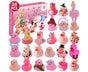Christmas Advent Calendar 24Days Countdown Rubber Ducks Xmas Toys-Pink V1263-JX-1335