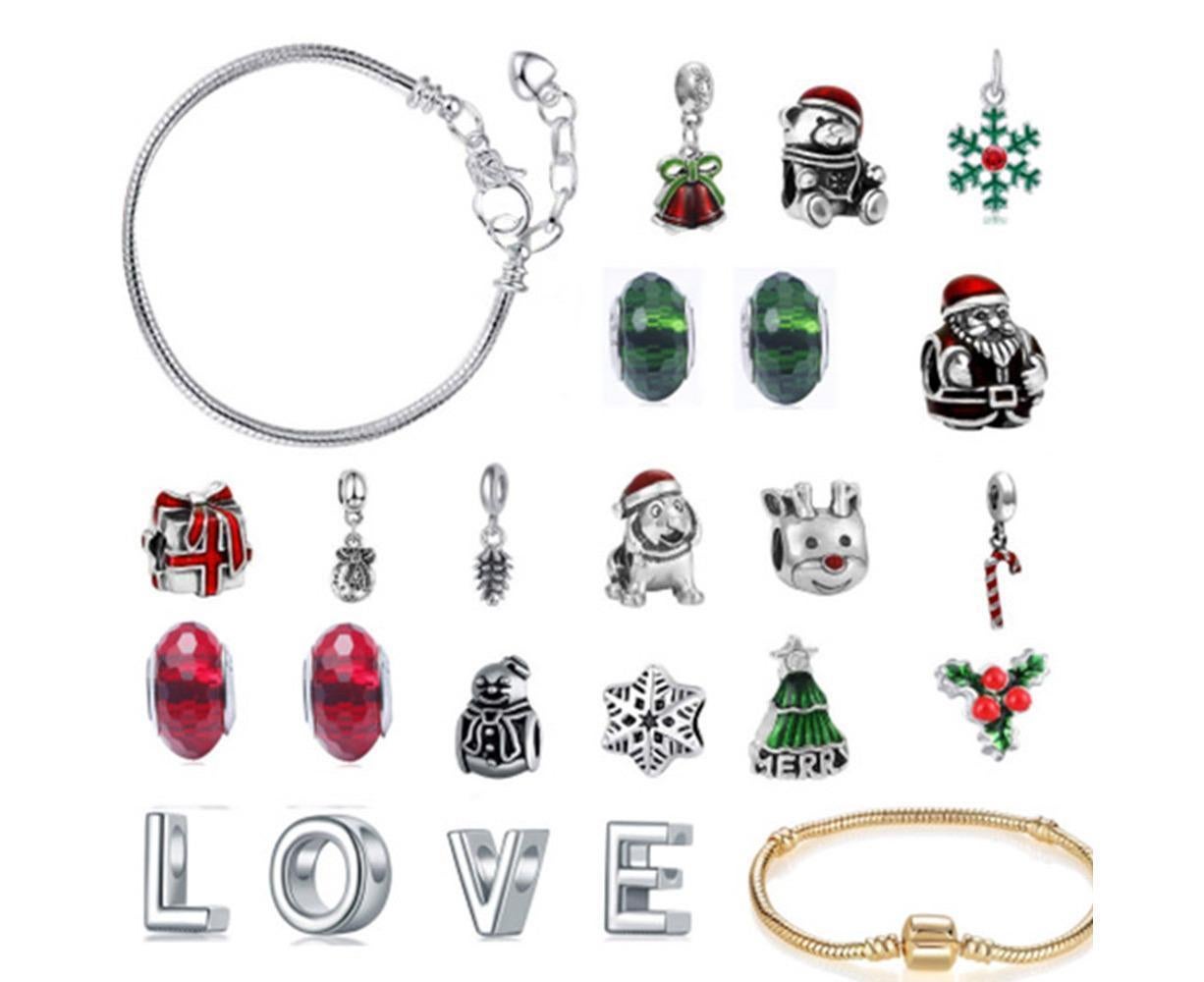 Christmas Advent Charm Calendar-LOVE Bracelet V1263-JX-1341