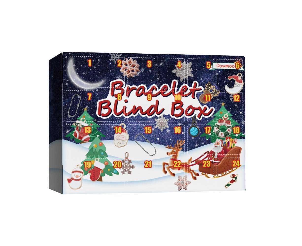 Christmas DIY Bracelet Jewelry Making Kit 24 Days Advent Calendar V1263-JX-1343