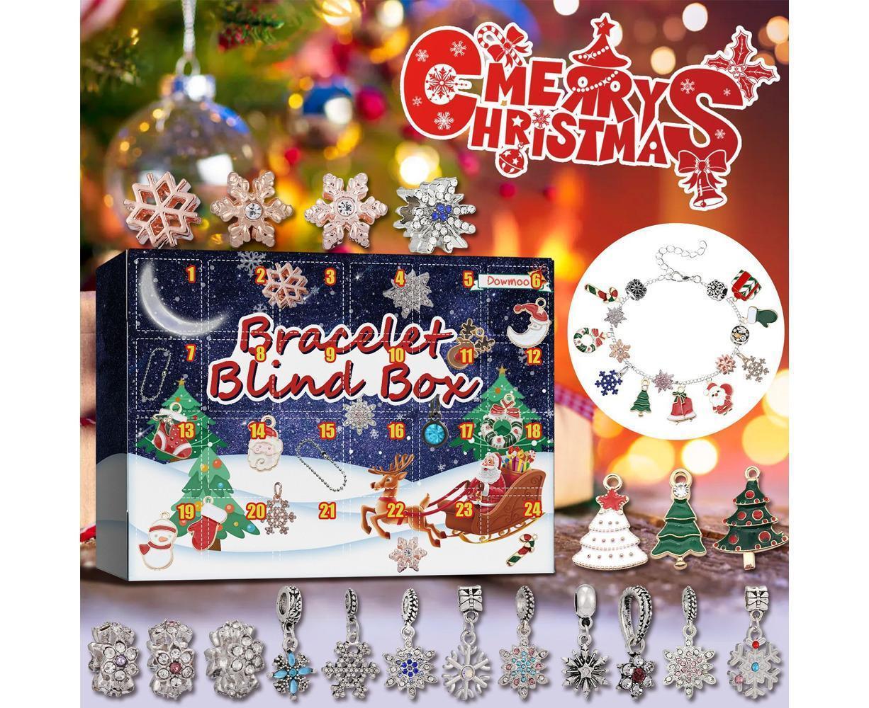 Christmas DIY Bracelet Jewelry Making Kit 24 Days Advent Calendar V1263-JX-1343
