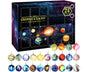 Space Advent Calendar - 24 Day Countdown Calendar Cosmic Galaxy Collection Set - Planetary Collection Set - V1263-JX-1352