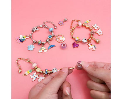 24pcs DIY Christmas Bracelet Advent Calendar Unicorn Christmas Charm Bracelet Set V1263-JX-1357