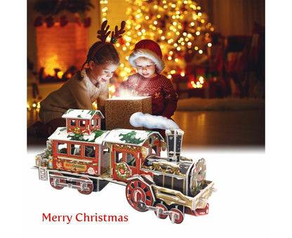 3D Christmas Train Jigsaw Puzzles Jigsaw Express for Christmas Birthday and Valentine Gift V1263-JX-1363