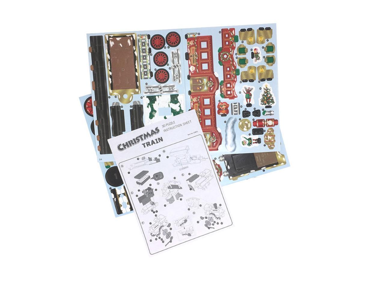 3D Christmas Train Jigsaw Puzzles Jigsaw Express for Christmas Birthday and Valentine Gift V1263-JX-1363
