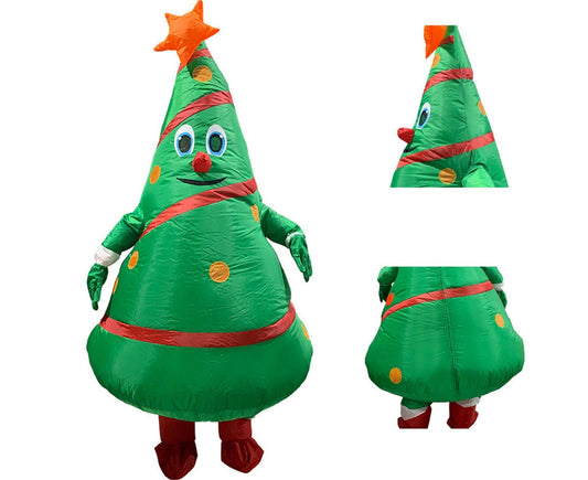 Christmas Cartoon Doll Costumes Air Model Inflatable Christmas Tree Clothes Funny Dress Up Props V1263-JX-1369