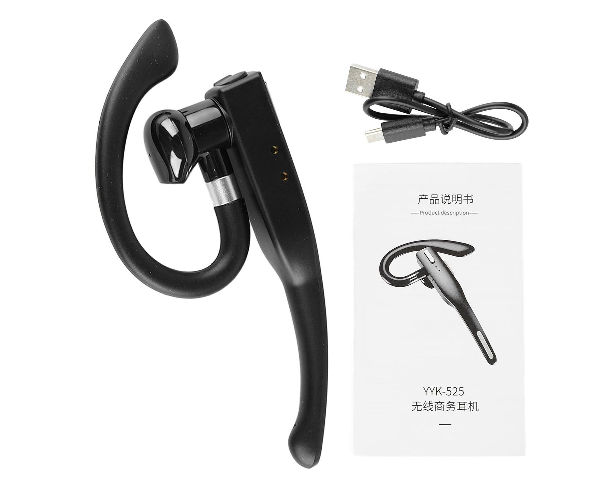 Wireless Bluetooth Earpiece Noise Reduction Lightweight HD Voice IPX7 Waterproof Bluetooth 5.1 Headset for V1263-JX-137