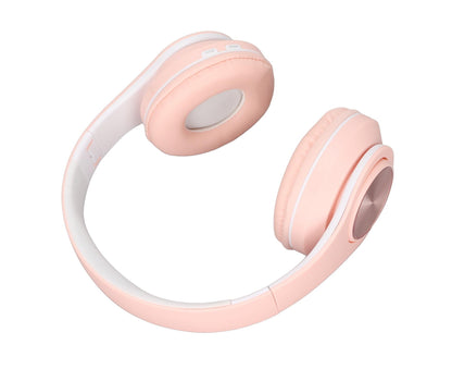 Bluetooth Headset Noise Reduction Foldable Over Ear Wireless Headphone with Colorful Light for Phone Laptop V1263-JX-138