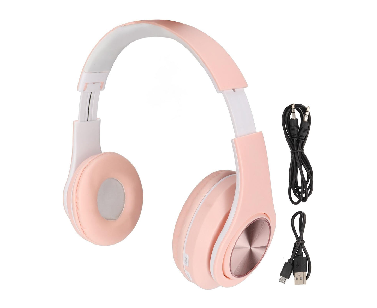Bluetooth Headset Noise Reduction Foldable Over Ear Wireless Headphone with Colorful Light for Phone Laptop V1263-JX-138