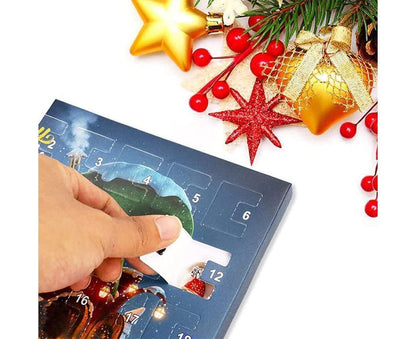 24Pcs Xmas Advent Calendar Christmas Countdown Calendar DIY Charm Bracelet Making Kit Gift V1263-JX-1381