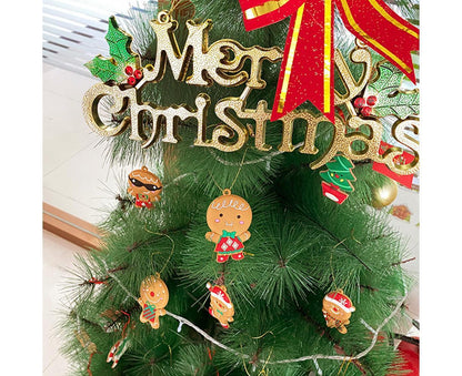 12Pcs Gingerbread Man Christmas Tree Hanging Pendants Cute Christmas Party Ornaments V1263-JX-1383