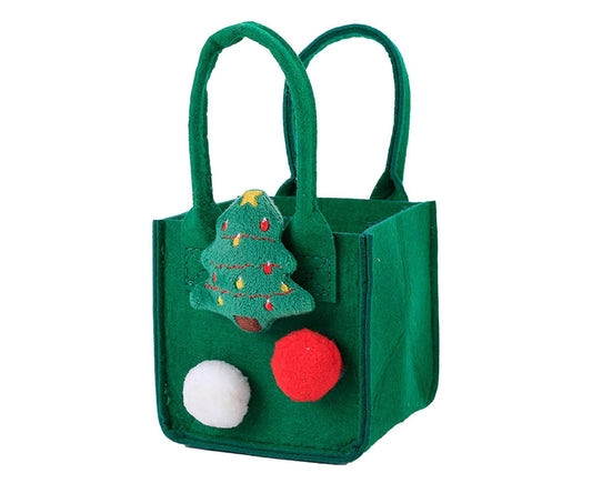 Christmas Felt Candy Bag Christmas Treat Bag Gift Bag for Boy and Girl Holiday Parties Teachers Decorations V1263-JX-1386