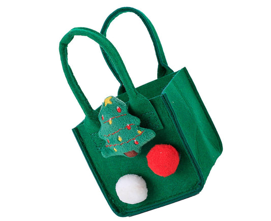 Christmas Felt Candy Bag Christmas Treat Bag Gift Bag for Boy and Girl Holiday Parties Teachers Decorations V1263-JX-1386