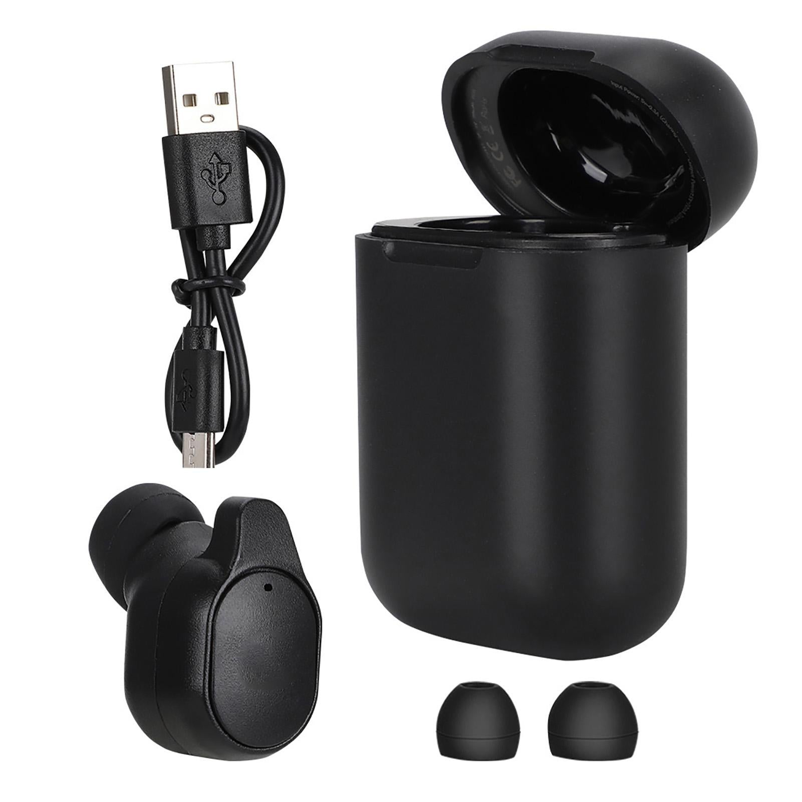 Smart Wireless Bluetooth 5.0 Single Ear Translation Headset Earphone with Charging Box V1263-JX-139