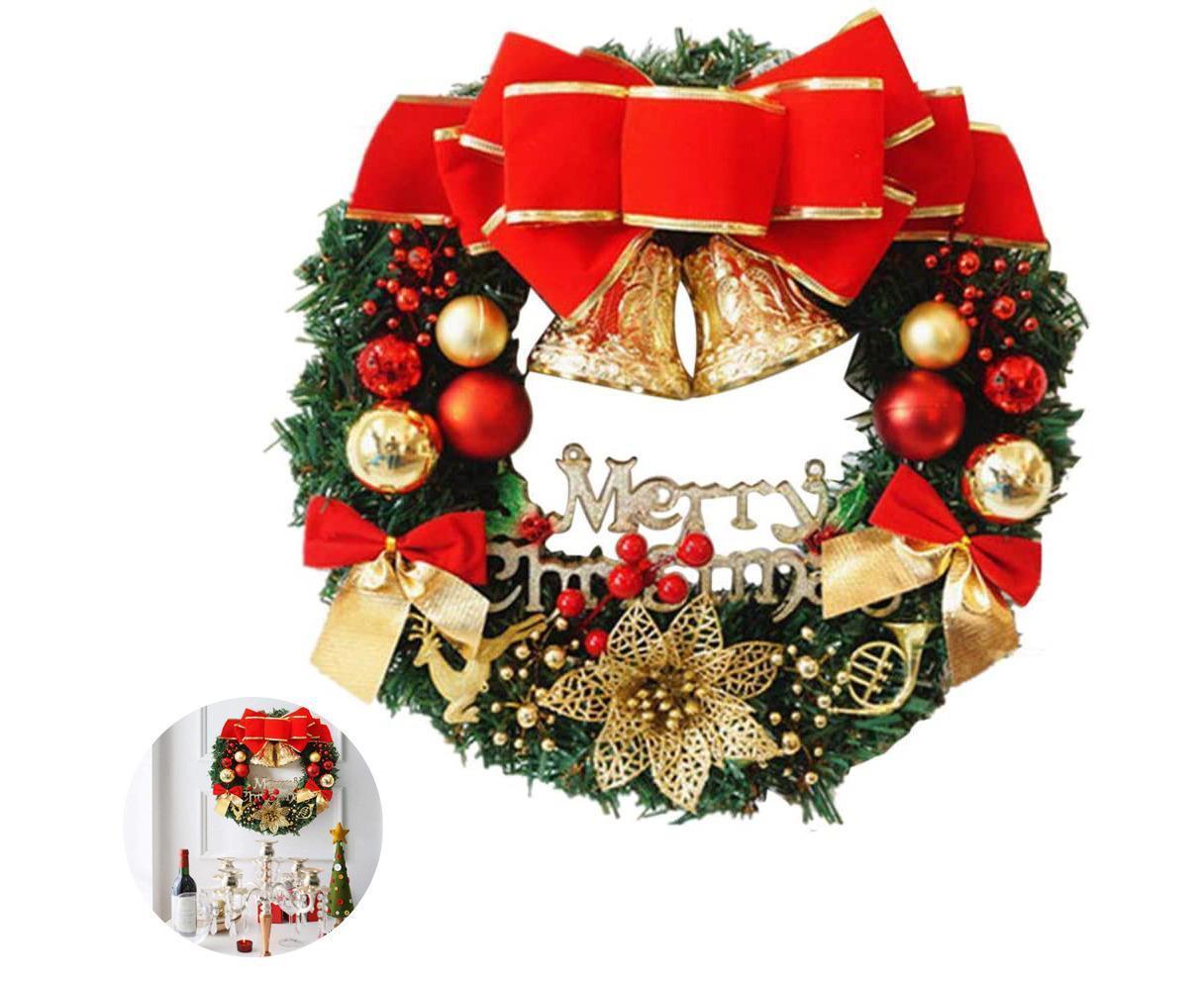 Creative Christmas Door Wreath Christmas Garland Wreaths 30cm V1263-JX-1393