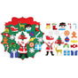 DIY Felt Christmas Wreath Wall Hanging Decor - Without light V1263-JX-1394
