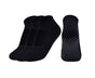 3 Pack Non Slip Grip Yoga Socks for Pilates, Barre, Home-Black V1263-JX-1396