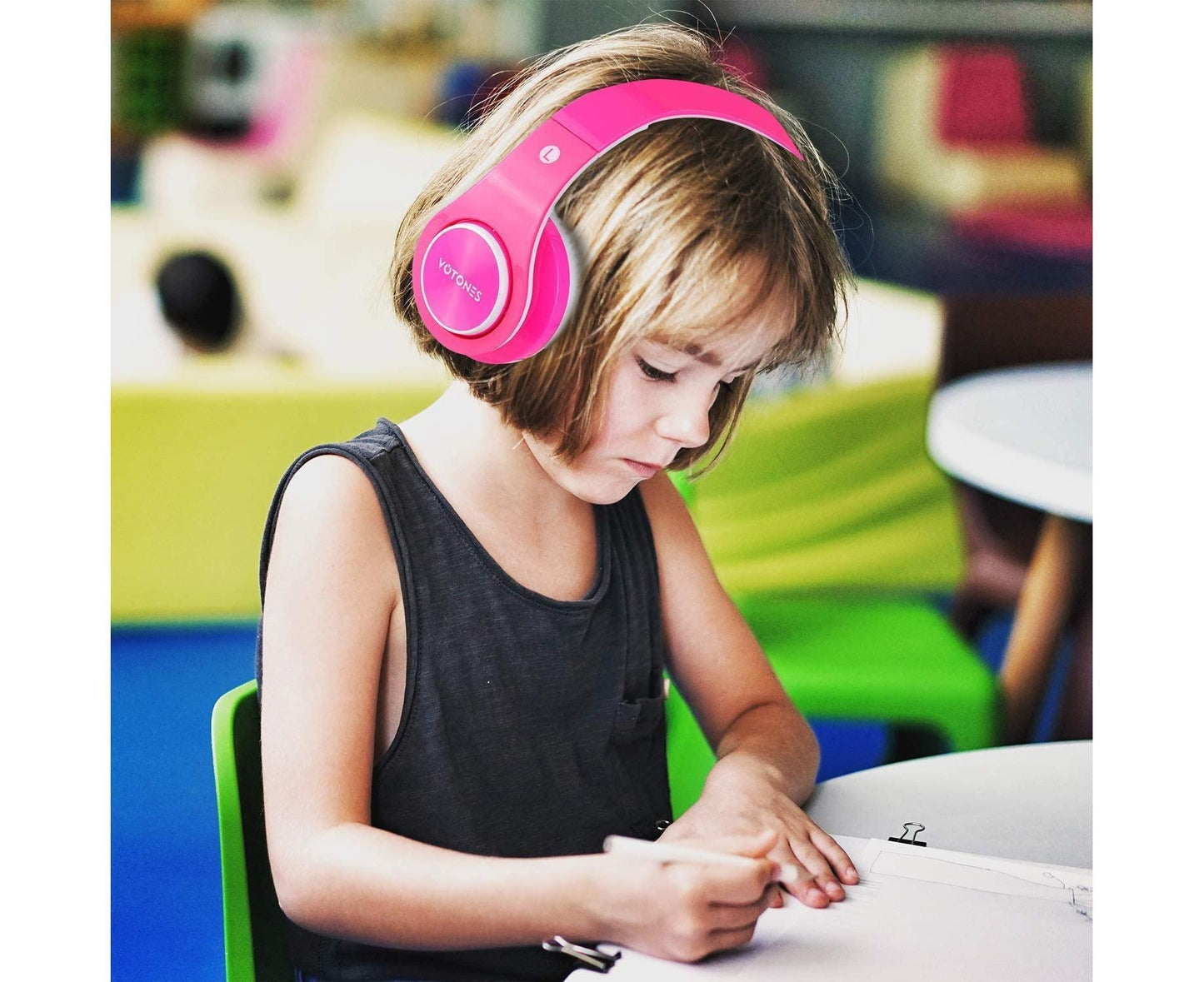 babies Bluetooth Headphones - Volume Limited Foldable - Wireless Headphones with Mic V1263-JX-14