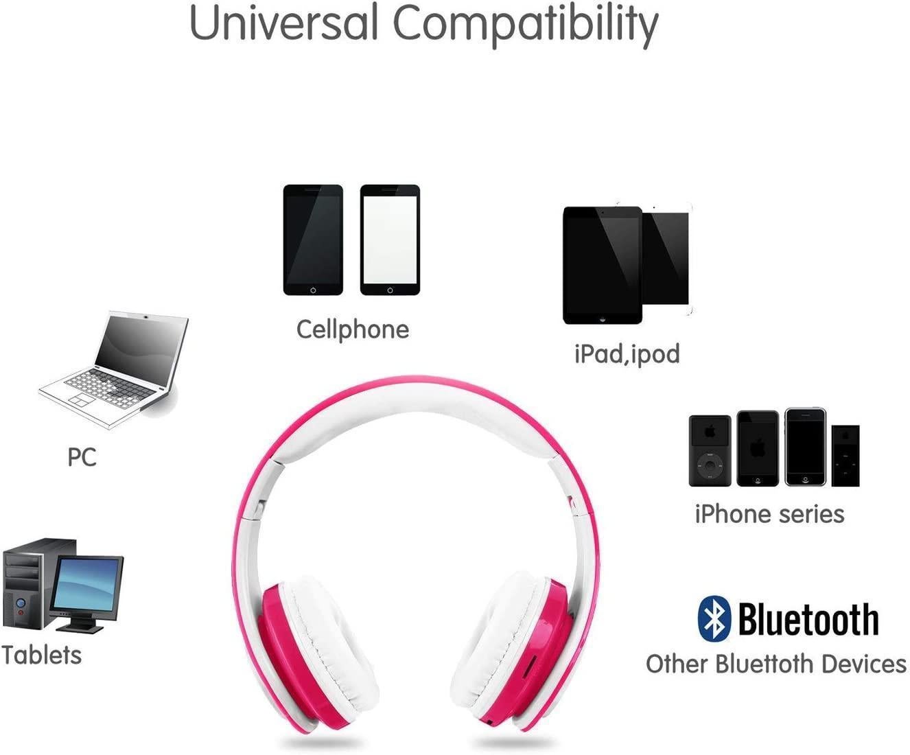 babies Bluetooth Headphones - Volume Limited Foldable - Wireless Headphones with Mic V1263-JX-14