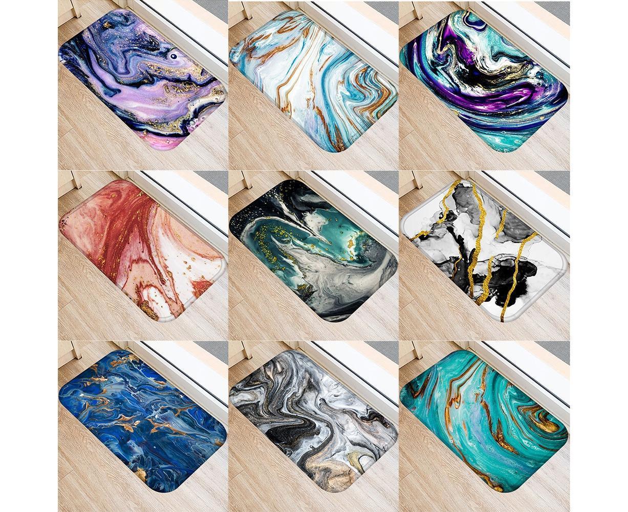 Color Palette Kitchen Hallway Mat Entrance Rug Floor Non-slip Bathroom Carpet V1263-JX-1407