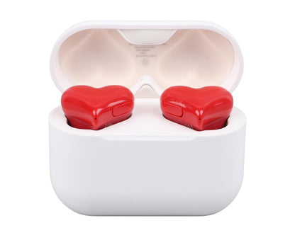 Wireless Earbuds Multifunction Stylish Lightweight Noise Canceling Stereo Heart Shaped Bluetooth Earphones V1263-JX-141