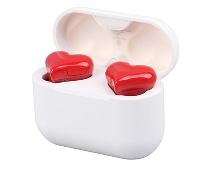 Wireless Earbuds Multifunction Stylish Lightweight Noise Canceling Stereo Heart Shaped Bluetooth Earphones V1263-JX-141