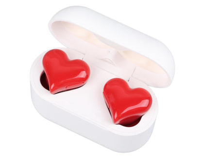 Wireless Earbuds Multifunction Stylish Lightweight Noise Canceling Stereo Heart Shaped Bluetooth Earphones V1263-JX-141