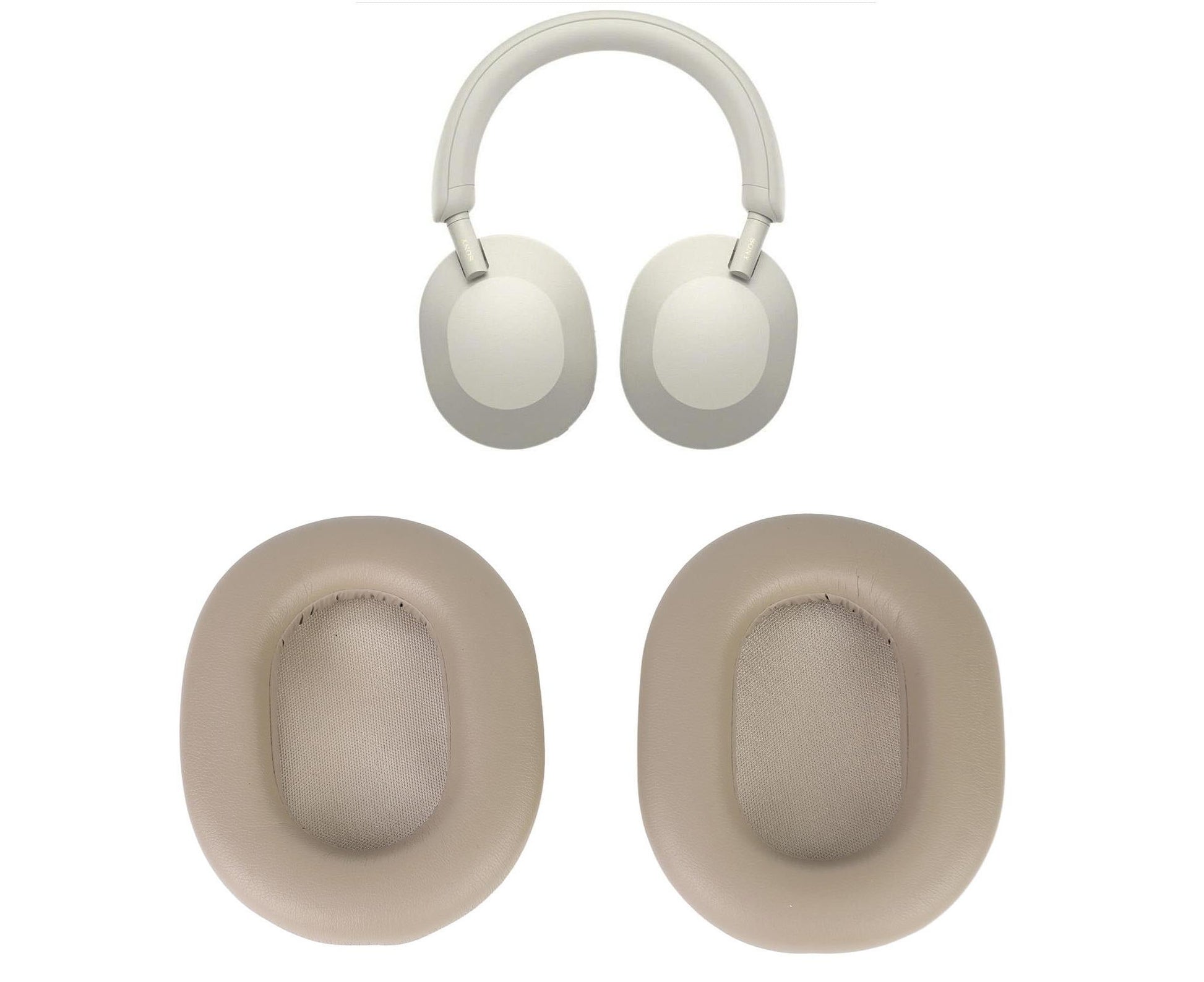 Headphone Ear Pads Protein Leather Noise Insulation Memory Foam Sponge Cushions for WH 1000XM5 Wireless V1263-JX-142
