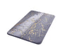 Floor Mat Anti-slip Water Absorbent Polyester Rectangular Door Carpet Cushion for Daily Use-Grey 50*80cm V1263-JX-1422
