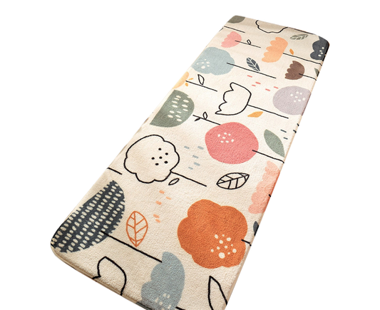 Floral Print Anti Slip Carpet Floor Mat Rug Cushion Bedroom Living Room Decor-60*160cm V1263-JX-1432