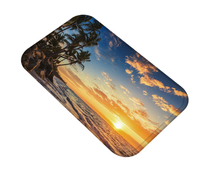 Fresh Beach Sky Kitchen Hallway Door Mat Entrance Rug Non-slip Bathroom Carpet V1263-JX-1436