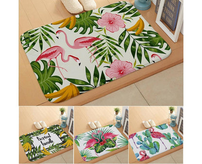 Stylish Flamingo Rug Kitchen Bathroom Anti-slip Doormat Carpet Floor Mat Home Decor V1263-JX-1438