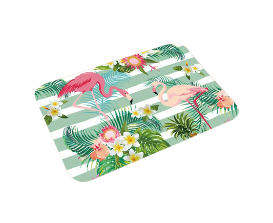 Stylish Flamingo Rug Kitchen Bathroom Anti-slip Doormat Carpet Floor Mat Home Decor V1263-JX-1441