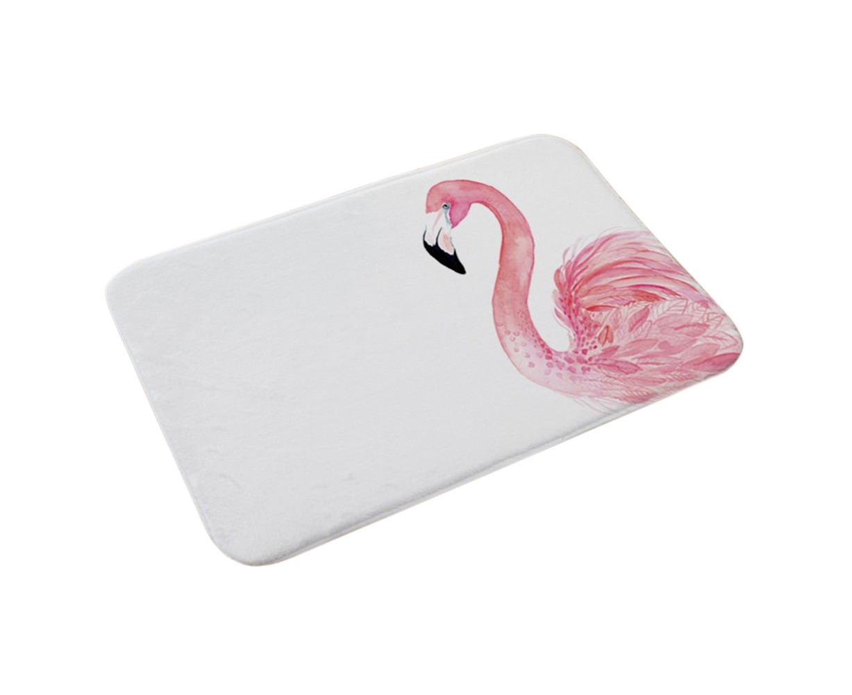 Stylish Flamingo Rug Kitchen Bathroom Anti-slip Doormat Carpet Floor Mat Home Decor V1263-JX-1445