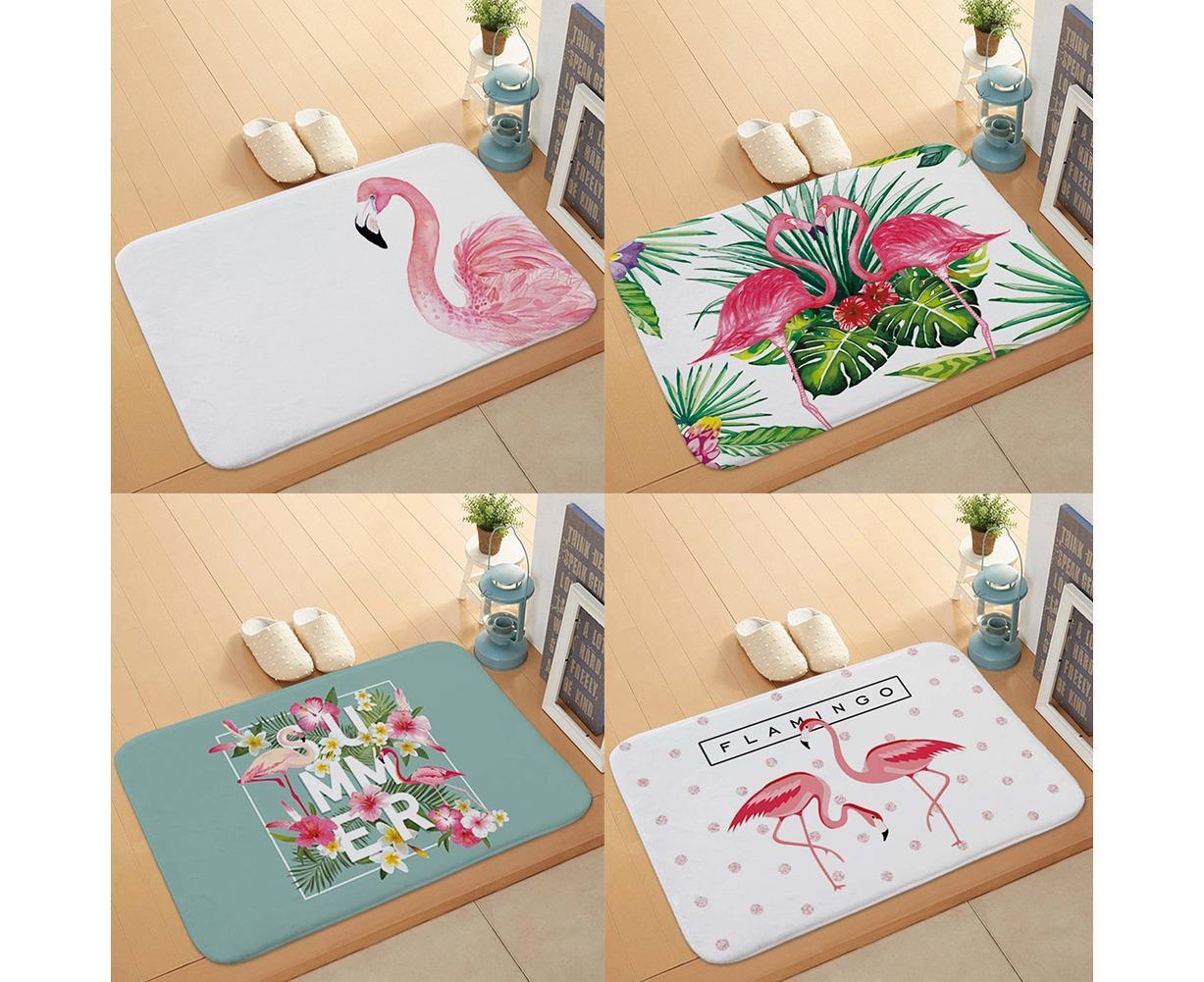 Stylish Flamingo Rug Kitchen Bathroom Anti-slip Doormat Carpet Floor Mat Home Decor V1263-JX-1445