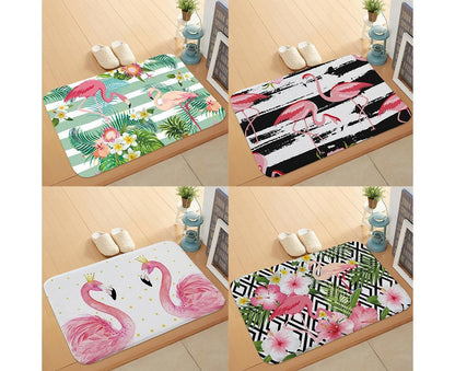 Stylish Flamingo Rug Kitchen Bathroom Anti-slip Doormat Carpet Floor Mat Home Decor V1263-JX-1445