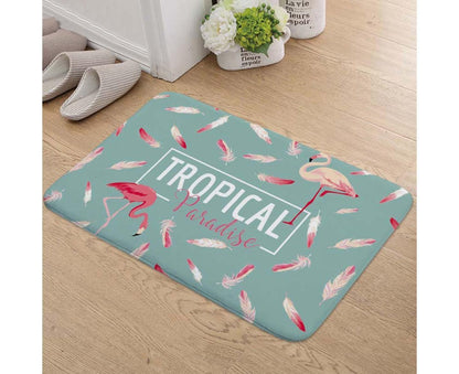 Stylish Flamingo Rug Kitchen Bathroom Anti-slip Doormat Carpet Floor Mat Home Decor V1263-JX-1445