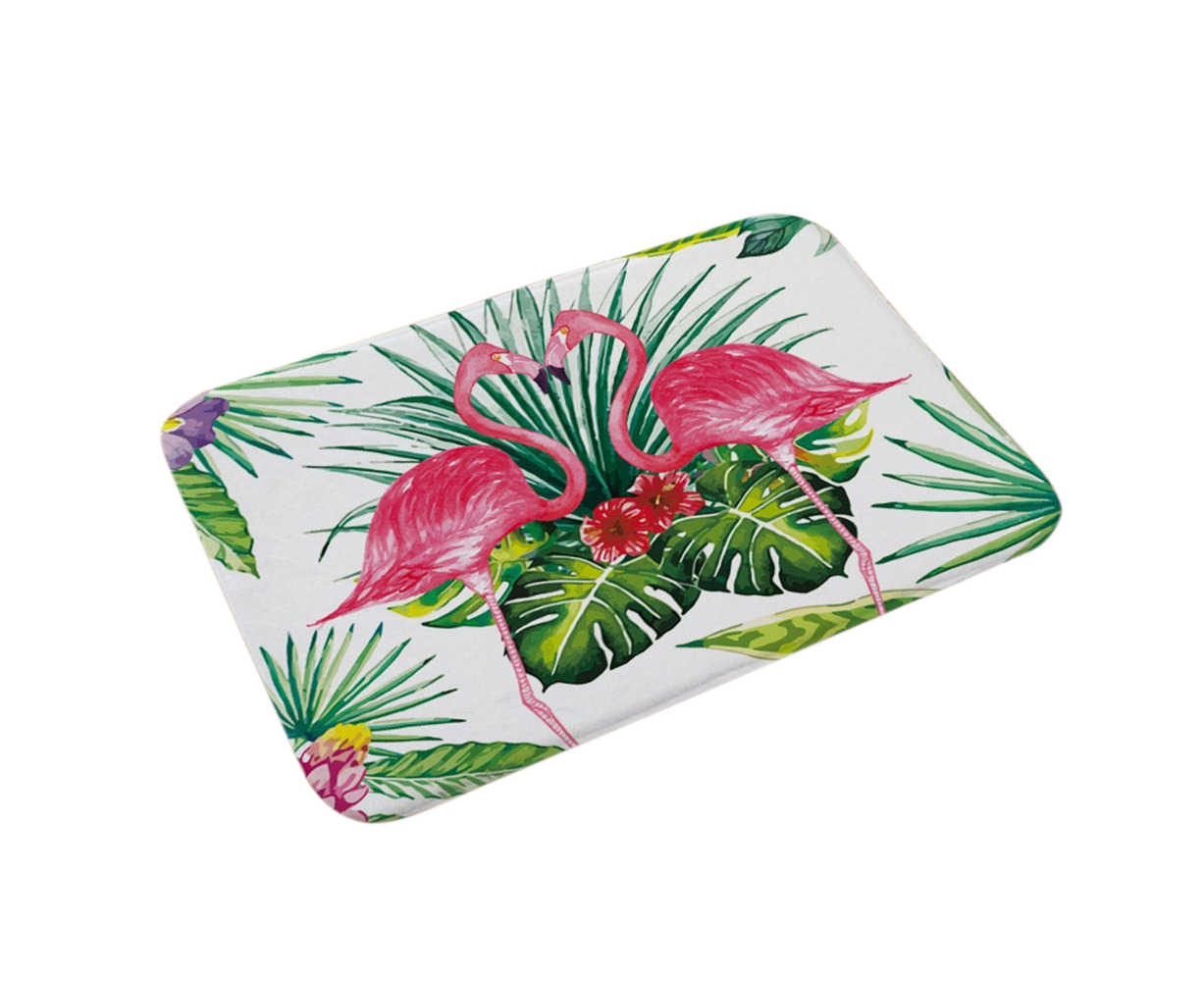 Stylish Flamingo Rug Kitchen Bathroom Anti-slip Doormat Carpet Floor Mat Home Decor V1263-JX-1447