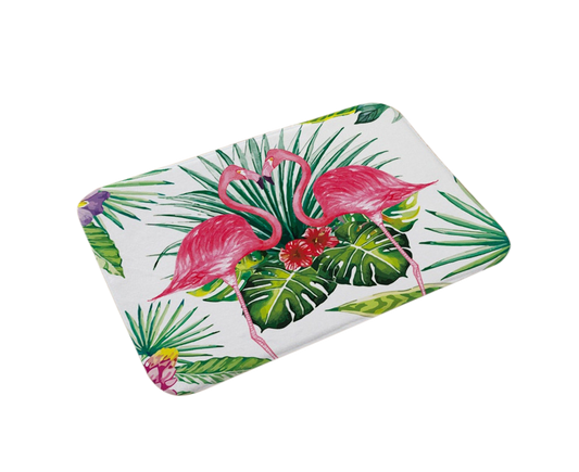 Stylish Flamingo Rug Kitchen Bathroom Anti-slip Doormat Carpet Floor Mat Home Decor V1263-JX-1447