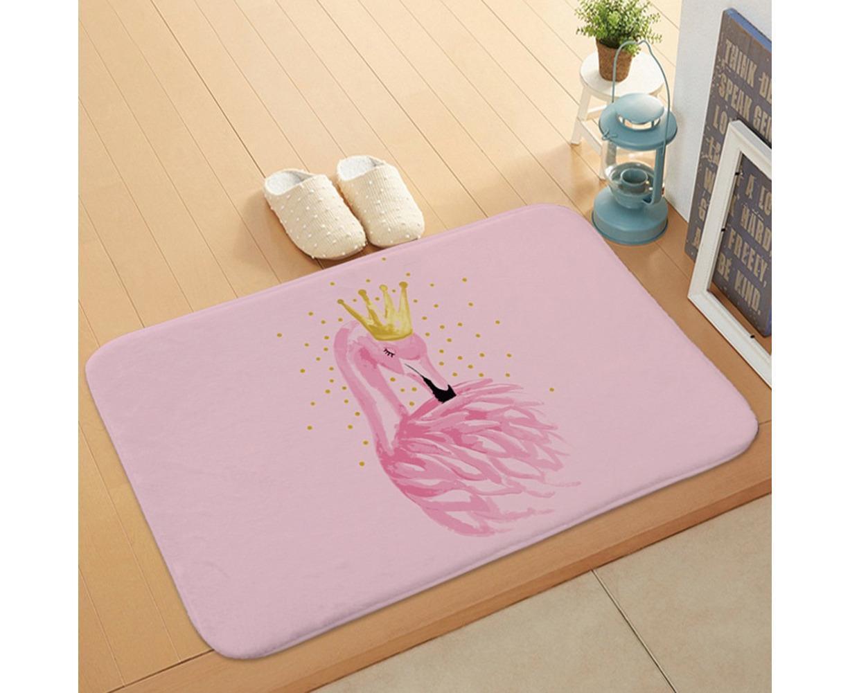 Stylish Flamingo Rug Kitchen Bathroom Anti-slip Doormat Carpet Floor Mat Home Decor V1263-JX-1447