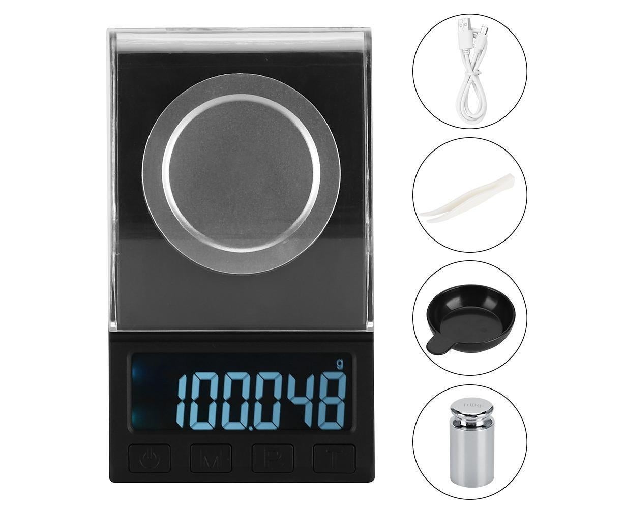 100g / 0.001g LCD Mini Electronic Kitchen Digital Food Jewelry Scale Weight Measuring Tool V1263-JX-1449
